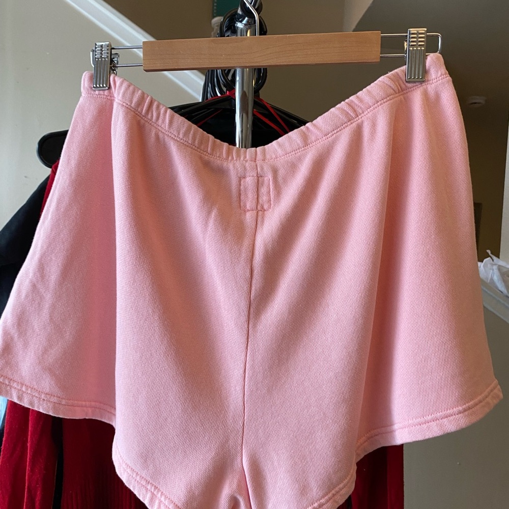 Aerie Pastel Pink Terry Drawstring Sweat Shorts - Picture 2 of 9